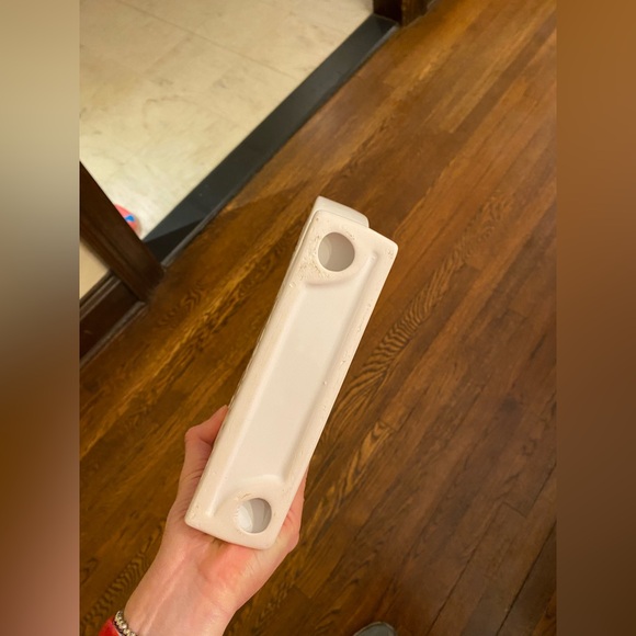 White Ceramic Menorah - Picture 4 of 5